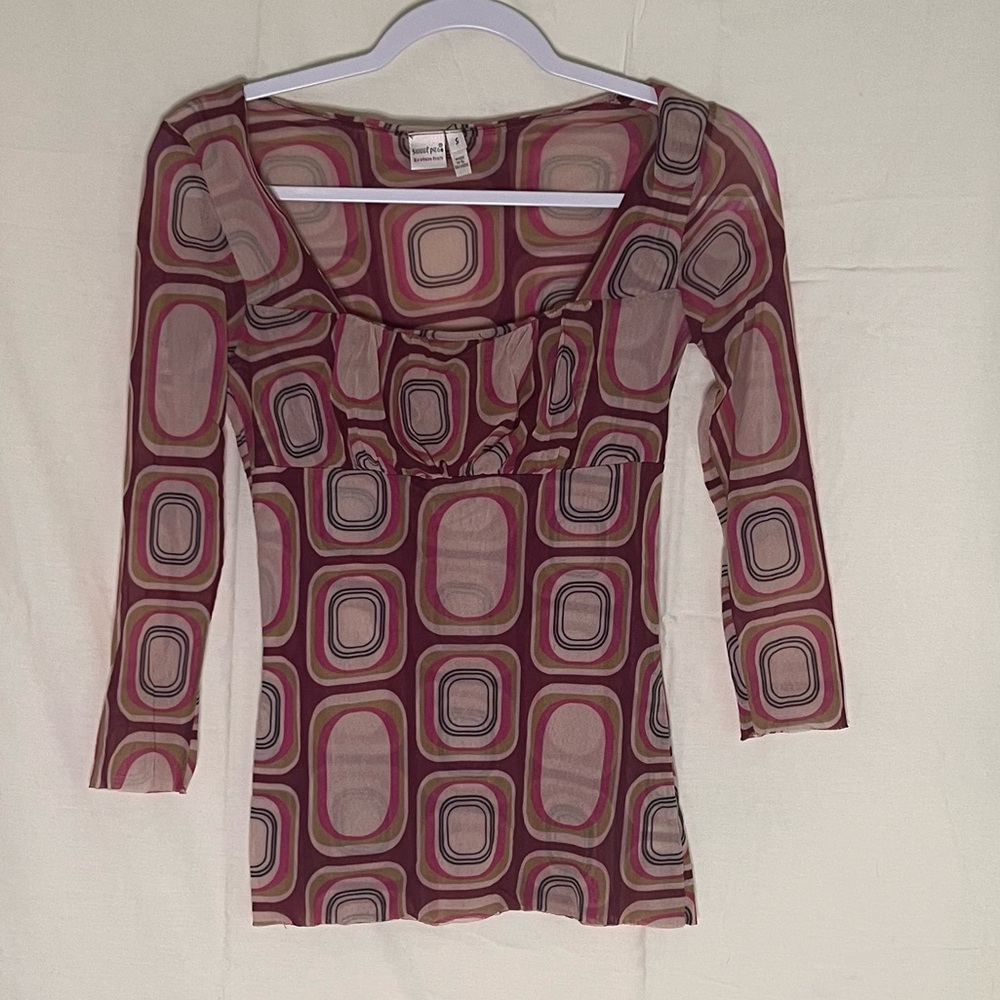 Geometric Patterned Women's Top
